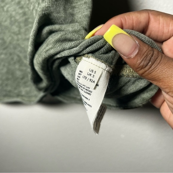 We the Free Green Shirt Small Green Vintage Wash Short Sleeve Oversized Boxy - Picture 5 of 8